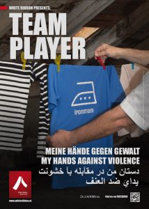 Plakat: Team Player | White Ribbon Österreich